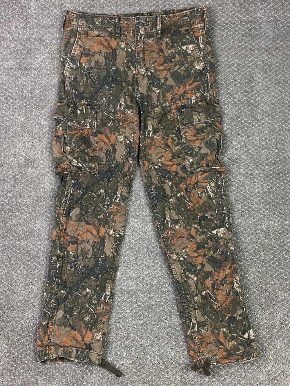 American Eagle Flex Camo Cargo Pants Mens 29x32 Fit 32x28 Leaf Branch Camouflage